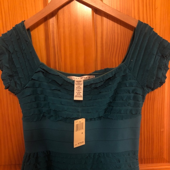 NWT Max Studio Green Medium Dress - Picture 4 of 8